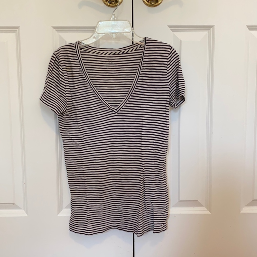 JCrew striped tshirt v neck